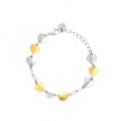 Bracciale Donna 4US Cesare Paciotti Acciaio Cuori 4UBR8147W